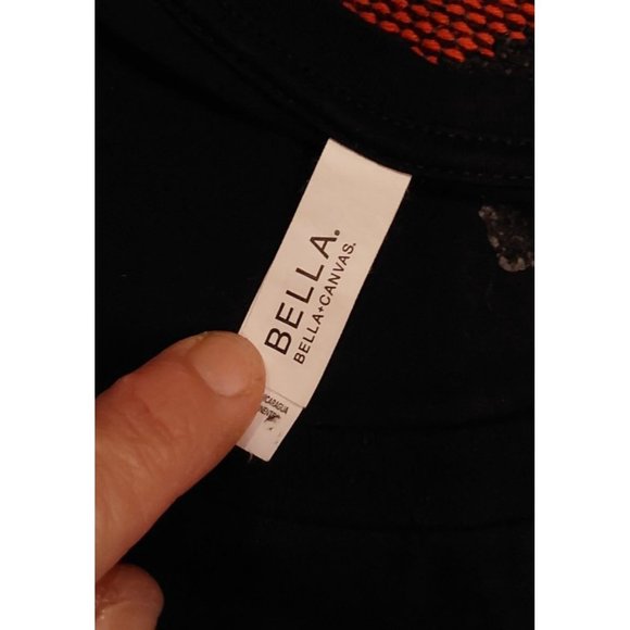 Handmade Upcycled Black Mini Dress with Butterfly and Lace. Some Stretch. L/XL - Picture 8 of 16